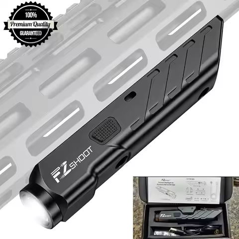 CVLIFE 1700 Lumens Tactical Flashlight For Rifle With Strobe Mode Fit M-Rail and Picatinny RailRifle