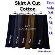 🔥Harga Borong🔥Skirt A Cut  Kulit laici Skirt Muslimah