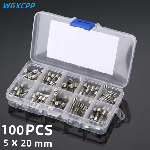 50/100 PCS Boxed,5*20 6*30mm,Fast Blow Glass Fuse Tube,250 V,Current Protection accessories,0.5/1/2/