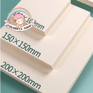 Set of 50 sheets of oil wax drawing paper, size 10x10cm, 15x15cm, 200g thick paper