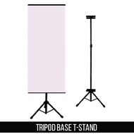 VC ART Portable Tripod Bunting Stand 2x6ft | Adjustable Banner Display Stand for Indoor Outdoor Even