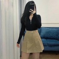 PLEATED A-LINE SKIRT N5