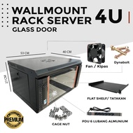 Wallmount rack 4u / rack 4u + Wooden Pallet Packing