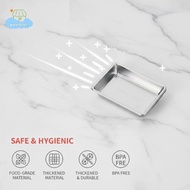 [LI] 100Pcs Disposable Sauce Dish Durable Sushi Seasoning Tray Mustard Dipping Plate for Buffet Cate