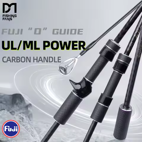 FISHINGFANS SCAR CARBON HANDLE UL ML FUJI O GUIDE X CROSS CARBON TAPE UL ML 2-8g 6-20g Sea Freshwate