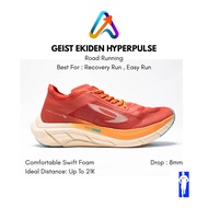 MERAH 910 Nineten Geist Ekiden Hyperpulse Red Terracotta/Yellow Recovery Run Running Shoes, Daily Ru
