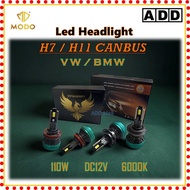 MODO LED Headlights [ VW / BMW ] LED H7 CANBUS,H11 CANBUS 6000K