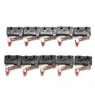 EELHOE | ●10Pcs Micro Roller Lever Arm Open Close Limit Switch KW12-3 PCB Microswitch