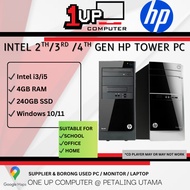 REFURBISHED USED DESKTOP PC HP PRO/ PAVILLION OFFICE SCHOOL PC INTEL 2ND 3RD 4TH GEN CORE I3 I5 TOWE
