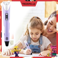 [Freedom01.sg] 3D Drawing Pen Creative 3D Doodle Pen Adjustable Temperature LCD Display for DIY