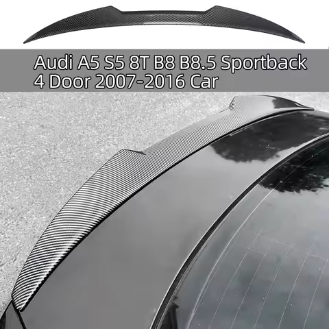 M4 Style Blade Rear Trunk Spoiler Wing For Audi A5 S5 8T B8 B8.5 Sportback 4 Door 2007-2016 Car Exte