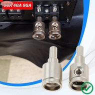 XUESHAN Car Speaker Wire Terminal, 0GA 4GA 8GA Gold Silver Car Audio Connector,  Pure Copper Wire Re