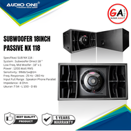 Subwoofer Single 18inch Audio One NX-118 PASIF 1200watt Voice Coil 4inch Lapangan Horeg Garansi | GA