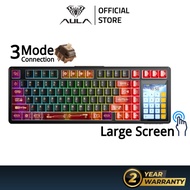 AULA L99 Mechanical Keyboard 3.98-inch Touch Screen Tri-mode Wireless Gasket Hot-swap Music RGB