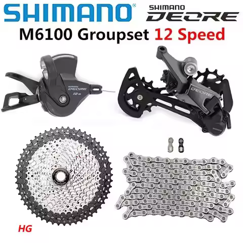 SHIMANO DEORE M6100 1x12 Speed derailleur Groupset MTB Mountain Bike M6100 shifter Rear Derailleur S