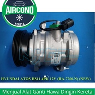 HYUNDAI ATOS HS11 4PK 12V (NEW) COMPRESSOR HA-7760.N