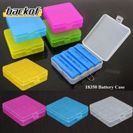 BACKOF Battery , 4 AA AA Plastic 18650 Battery Box,  Coloful Anti-slip Rechargeable Battery Containe