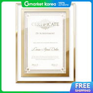 Gold A4 Wedding Frame Glass Photo Table Frame Photo Print Frame