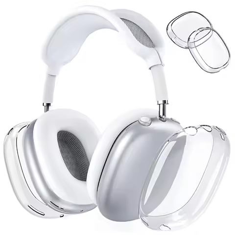 Headphones Soft TPU AirPods Max Earphone Case Transparent Cover Protective Case for Apple AirPods Ma