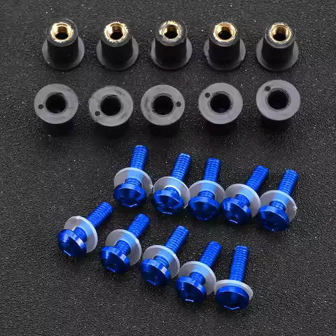 For YAMAHA TDM 850 900 TDR250 XT1200Z/ZE XT660Z Super Tenere Motorcycle 5MM Windshield Rivet Nuts Sc