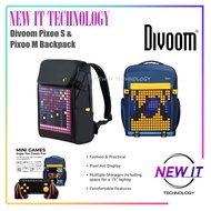 Divoom Pixoo S&Pixoo M&Cyberbag Backpack Customisable Pixel Art Multi Compartments Design Features F