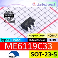 ME6119C33 3.3V 400mA Fixed Voltage Regulator LDO BBUH Sot-23-5 ME6119C33M5G-N MICRONE Original