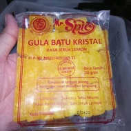 Gula Batu Kristal Kotak Rasa Lemon Merk Mr. Spicy Khas Kota Cirebon Kemasan 250 Gram