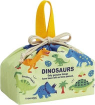 Skater Children's Lunch Bag, Drawstring Bag, Dinosaurus, Picture, Made in Japan