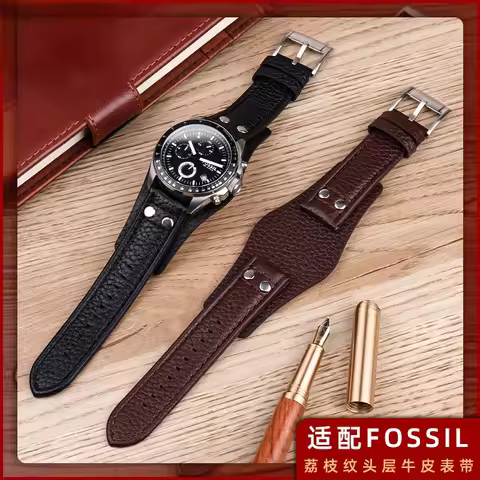 Genuine Leather Watch Band for Fossil Ch3051 Ch2564 Ch2565 Ch2891 Tray Soft Comfortable Men's Watch 