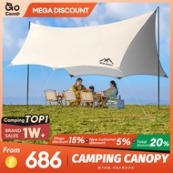 Canopy Tent Awning Tent Camping Canopy Tent Outdoor Awning Waterproof Tarp Ultralight UV Canopy Tent