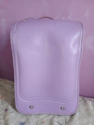 Purple Randoseru Bag Preloved Used Japan Backpack Defect
