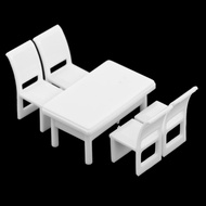 [Gazechimp3] 1:50 Square Table Chair Model O Dollhouse Architectural Dining Game DIY Toys 1:50 Squar