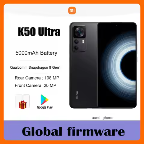 Global firmware Xiaomi Redmi K50 Ultra 5G 6.67inch Android Smartphone Snapdragon 8+ Gen 1 5000mAh Ba