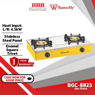 BUTTERFLY BGC-8823 4.5kW Double Burner Gas Cooker Gas Stove Dapur