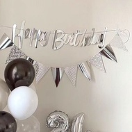 [Ready Stock] Triangle Flag Banner For Birthday/Banner Triangle Flag/Birthday Flag Birthday Party De