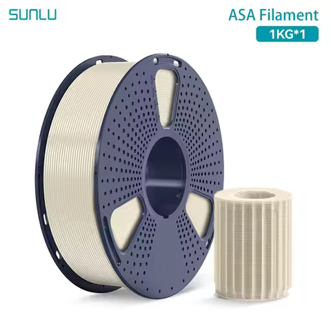 SUNLU 1KG ASA Filament 1.75mm UV/Rain/Heat Resistant Filament for Printing Outdoor Mechanical Parts，