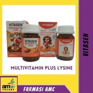 (Tambah Selera Makan) VITASEN DAILY MULTIVITAMIN PLUS LYSINE CHEWABLE TABLET for Kids 30's -vitamin 