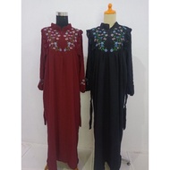 Floral embroidered Gamis Gk002