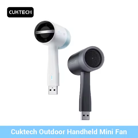 Cuktech Portable Handheld Fan Mini Outdoor Strong Wind 3-speed Turbocharged Ice-sensing Hurricane US