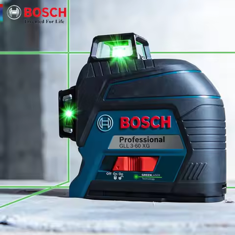 Bosch Laser Level 12 Line Green Vertical And Horizontal Measuring Tool Projection Line GLL3-60XG For