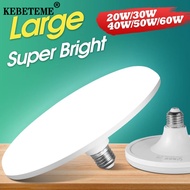 KEBETEME 20-100W E27โคมไฟสีขาวเย็น UFO LED หลอดไฟ LED สำหรับไฟห้องครัวในบ้าน