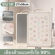 เขียงสแตนเลส เขียงสเตนเลสสตีลต้านเชื้อแบคทีเรียคริสตัล เขียงสแตนเลส มีจำหน่ายทั้งสองด้าน เขียงขนาดให