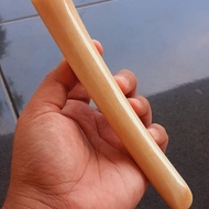 pipa once tulang iga duyung original murah oval model taring 14cm mainan kerajinan