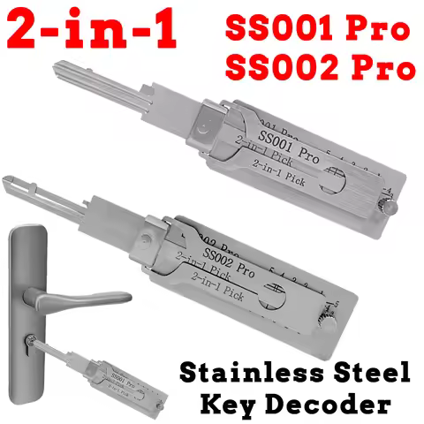 SS001Pro SS002Pro Decoder Portable Key 2-in-1 Stainles Steel Key SS001Pro Locksmith Tools SS002Pro S