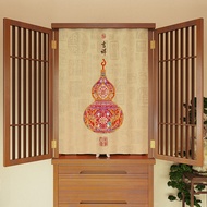 New Chinese Style Door Curtain 2024 New Buddha Altar Blocking Curtain Buddha Table Partition Curtain
