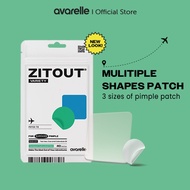 AVARELLE  Pimple Patch Mix (40 Counts) Hydrocolloid Acne Patch with Cica (Round + Square)