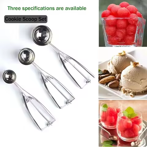 Ice Cream Digging Spoon Simple Stainless Steel Ice Cream Spoon Haagen Dazs Watermelon Scoop Fruit Sc