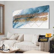 Frame Surah At Taubah Ayat Al Quran Hiasan Dinding Kufi Modern Style Islamic Wall Art Canvas Ready S