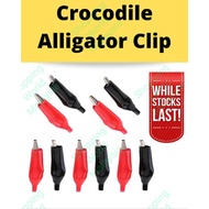 Metal Alligator Crocodile Clips Electrical Clamp Testing Meter Black Red w/ Plastic Boot Car Auto Battery