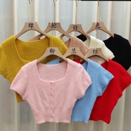 Fur crop top/crop top shirt/Fur crop top/crop top shirt/crop top top top